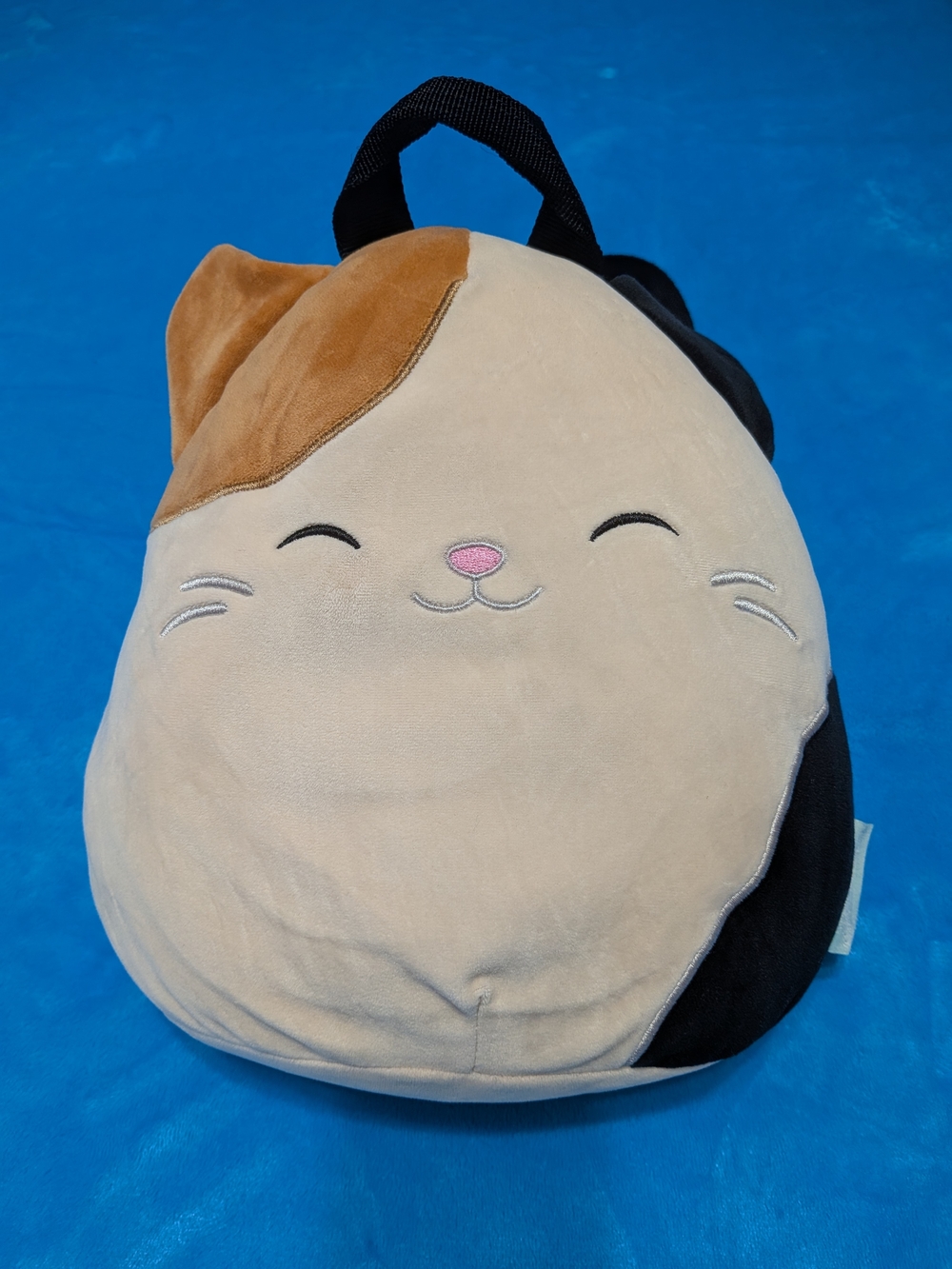Calico Cat Plush Backpack in dreamy cream, tan, black & pink!